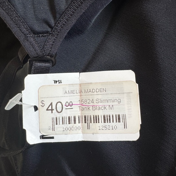 NWT Leonisa Women’s PowerSlim Secret Sculpting 2-Way Tank in black, size Medium. - Picture 10 of 14